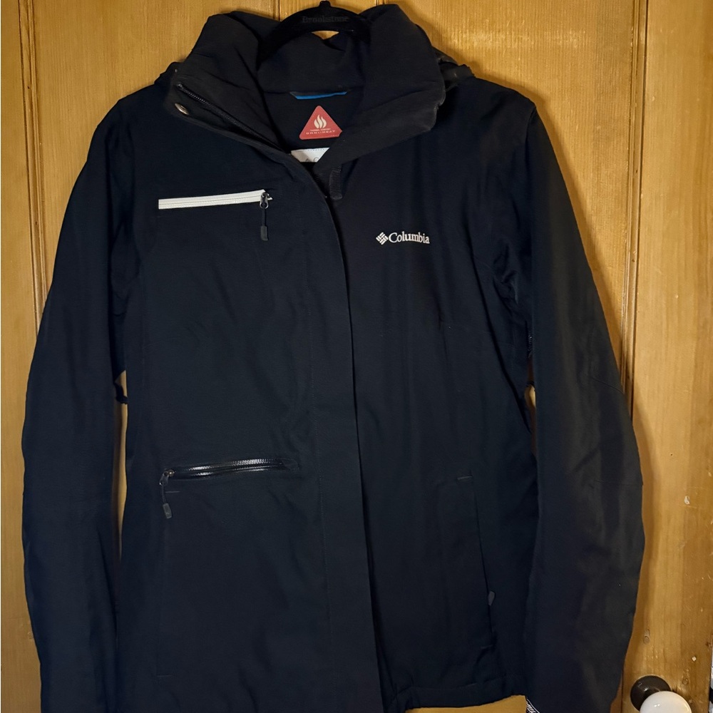 Columbia Women's Black Winter Weatherproof Hooded Jacket